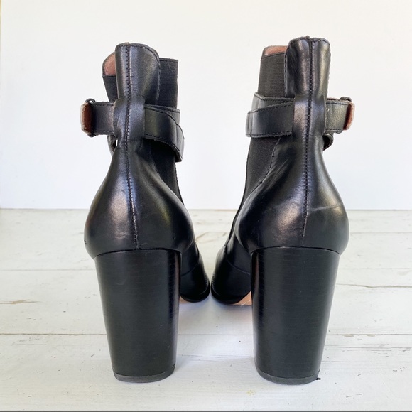 Elizabeth & James Solar Ankle Boots Black/White - Picture 6 of 13